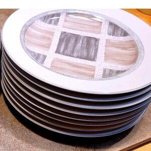 PTS International Interiors Sandstone Stoneware Salad Plate Set of four  4